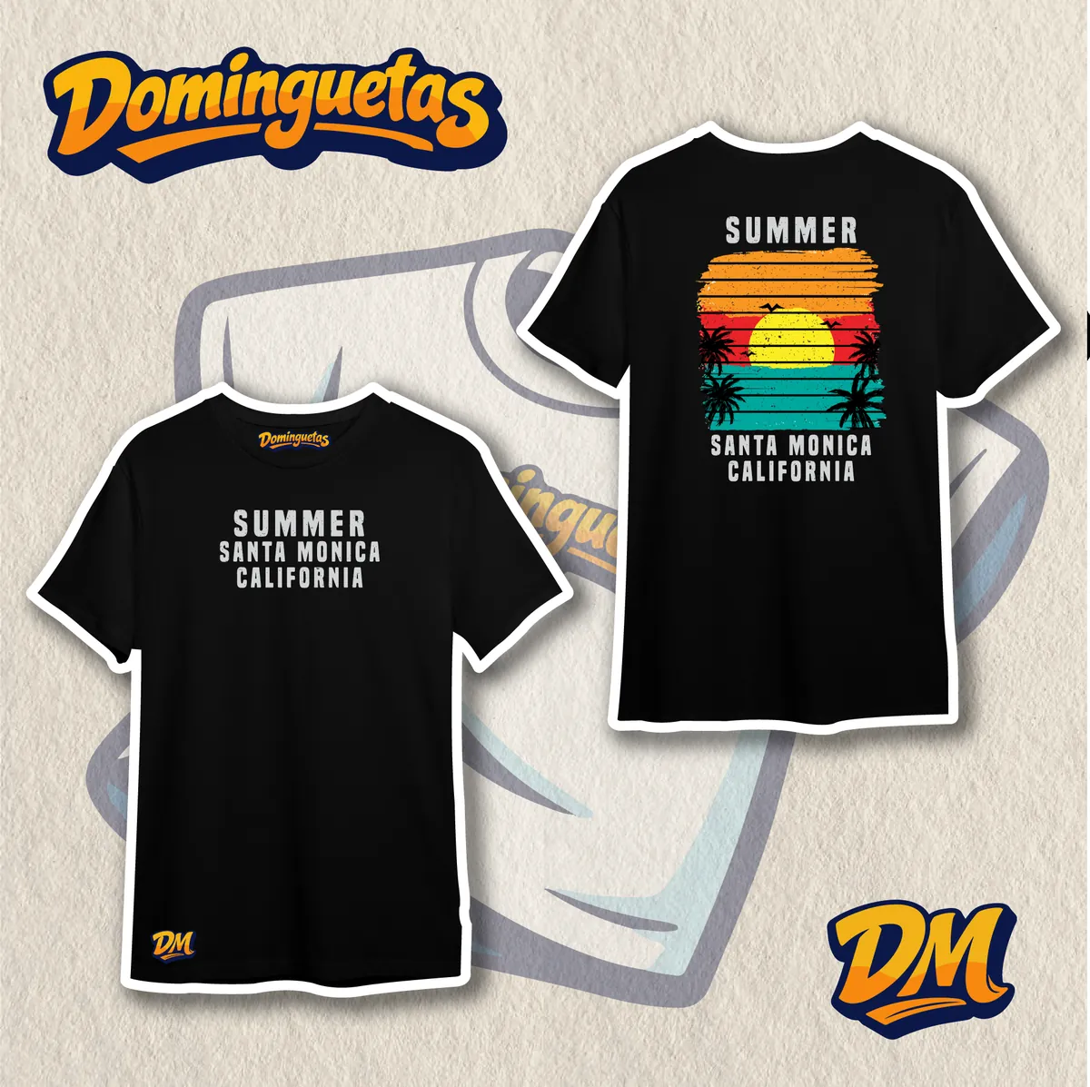 Mockup de camiseta Summer Beach de Dominguetas